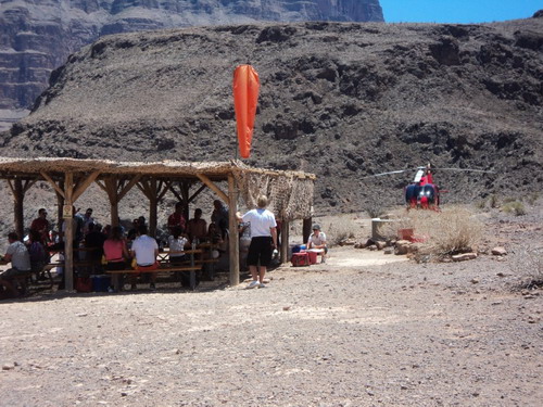 bottom of grand canyon picnic